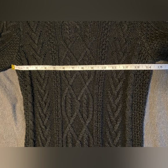 Knee Length Cable Knit Sweater Dress - Picture 3 of 5